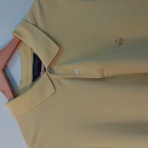 Brooks Brothers XL Yellow Pique Cotton Polo Shirt